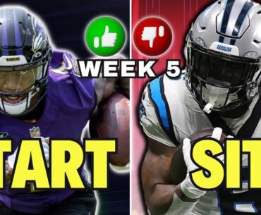 Your COMPLETE Week 5 Fantasy Football MATCHUPS Playbook | MUST Starts & MUST Sits | Zay Flowers