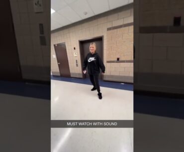Don’t practice in the hallways 😂🤦‍♀️ #shorts