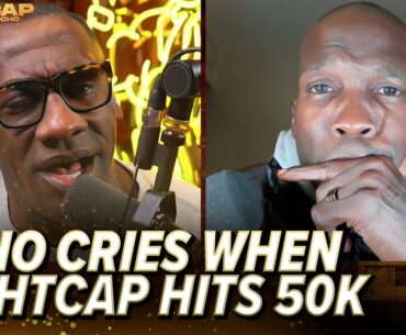 Chad Johnson cries when Shannon Sharpe tells him about Nightcap's YouTube milestone | Nightcap