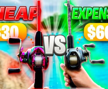WORTH IT?? $30 vs. $600 Fishing Rod & Reel CHALLENGE!!! (MOST FISH WINS)