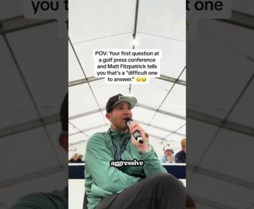 Did I stump Matt Fitzpatrick or did I ask a stupid question? 🫠😂   #thepartrain #dpworldtour