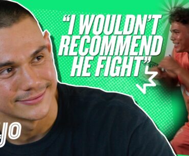 Tim Tszyu reacts to footy players shadow boxing skills | Boxing | Kayo Sports