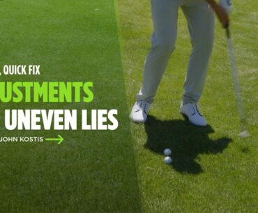 How to Hit Greenside Chips from Uneven Lies | Titleist Tips