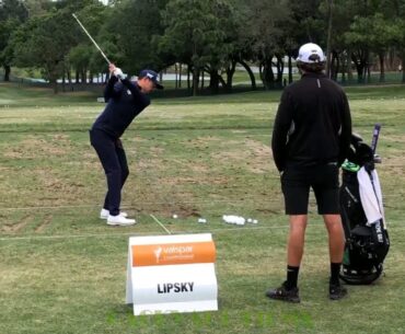David Lipsky Golf Swing on the Driving Range Valspar Championship 2023