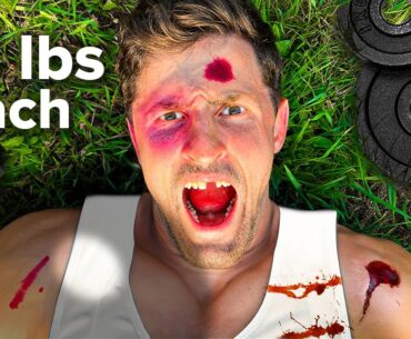 Aggressively Beat with 45 POUND Weighted Plates *ULTIMATE GYM SELF DEFENSE TOOL?*