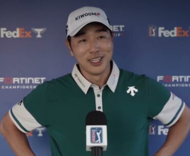 Sangmoon Bae Friday Flash Interview Korean 2023 Fortinet Championship