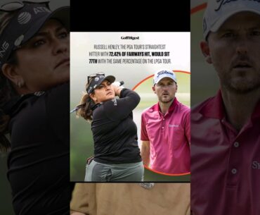 are female golfers BETTER than males!? #shorts