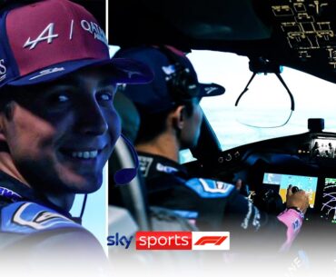 Esteban Ocon becomes a Flight Simulator Pilot! ✈