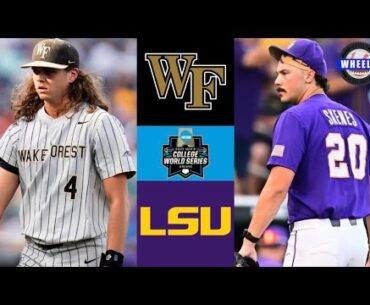 #1 Wake Forest vs #5 LSU (Lowder vs Skenes, MUST WATCH, AMAZING GAME!) | Winner To 2023 CWS Finals