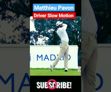 Matthieu Pavon Driver🏌️Golf swing▶️slow motion #golf #shorts #viral