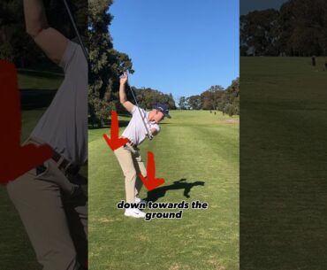 PUSH DOWN and stop early extension 🔥😤#golfswing #golf #golftips #golfcoach