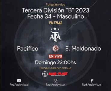 🔴 Pacífico vs Estrella Maldonado - Fecha 34 - Tercera División B - Futsal AFA 2023 - Masculino
