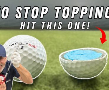 HIT HALF GOLF BALLS TO STOP TOPPING! | Wisdom In Golf | Golf WRX |