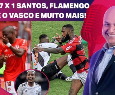 INTER 7 X 1 SANTOS; FLAMENGO E BRAGA SE APROXIMAM DO BOTAFOGO; CRUZEIRO VENCE E MAIS | LIVE DO ANDRÉ