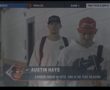 Ryan Mountcastle wearing a GoodGood hat