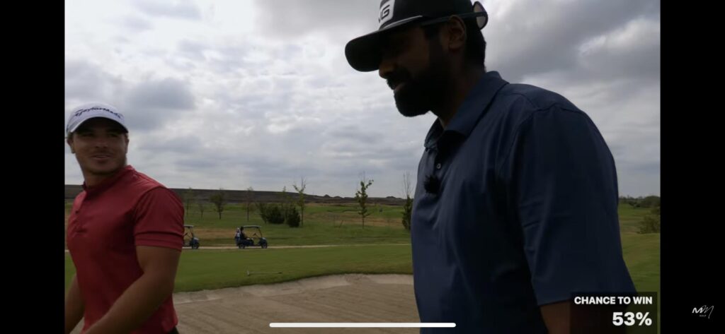 Did Micah actually think he had a 53% chance of winning after tying hole 1???