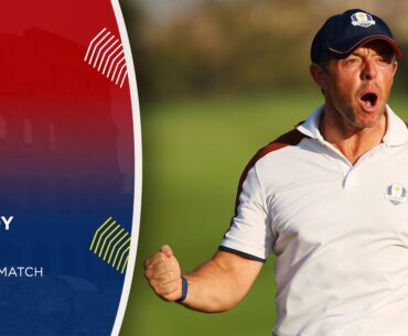 LIVE | Sam Burns vs Rory McIlroy | Featured Match | 2023 Ryder Cup Day 3