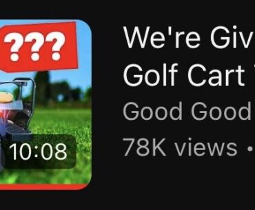 Golf cart giveaway???