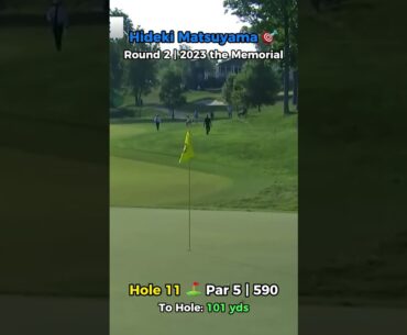 Hideki Matsuyama 🎯 2023 the Memorial | Round 2 | Hole 11 #golf #golfhighlights #golfswing