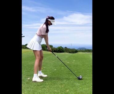 KLPGA 프로 이한솔 미녀골퍼의 부드러운 아이언샷~! #골프스윙 #골프