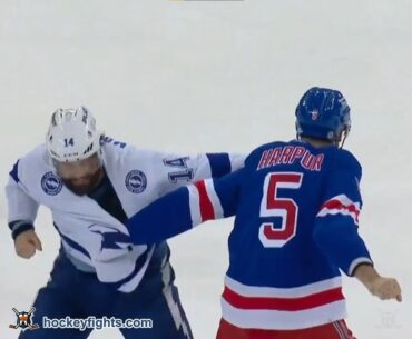 Patrick Maroon vs Ben Harpur Apr 5, 2023