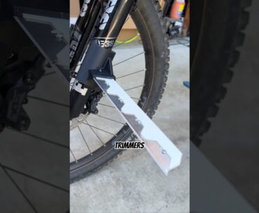 Fork mounted razor machetes! #mtb #mountainbike #shorts