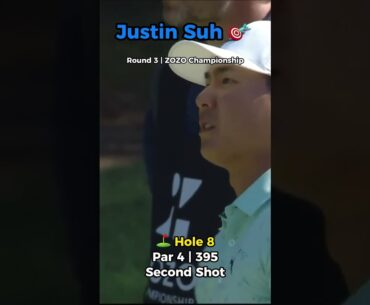 Justin Suh 🏌️‍♂️🎯 ⛳ Appr. Shot | 2023 ZOZO Championship | Hole 8 | #golf #golfhighlights #golfshot
