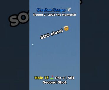 Stephan Jaeger 🤑 Near Eagle 🦅 2023 the Memorial | Round 2 | Hole 10 #golf #golfhighlights #golfswing