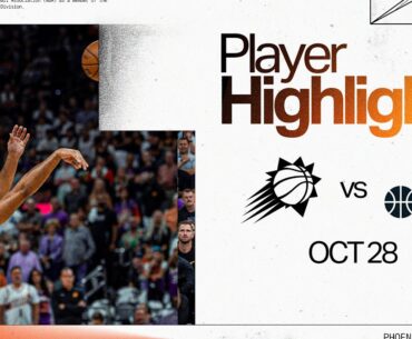 Eric Gordon with 21 PTS (all in the first half) knocking down 3 3PT in the Phoenix Suns win.