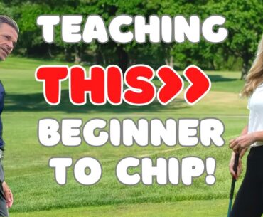 Teaching a GOLF BEGINNER to Chip & Pitch! LIVE LESSON