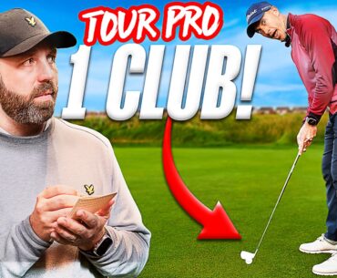 What can Tour Pro score with only 1 golf club?