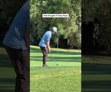 Tried the viral Tony Finau shot…