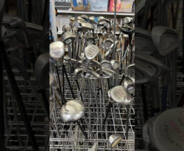 GOODWILL HAD SO MANY GOLF CLUBS!!