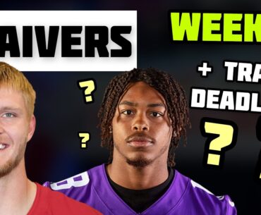 Week 9 Fantasy Football Waiver Wire Rankings; NFL Trades; Justin Jefferson???