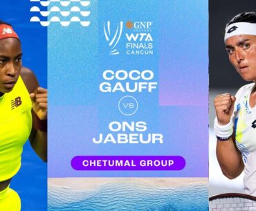 Coco Gauff vs. Ons Jabeur | 2023 WTA Finals Group Stage | WTA Match Highlights