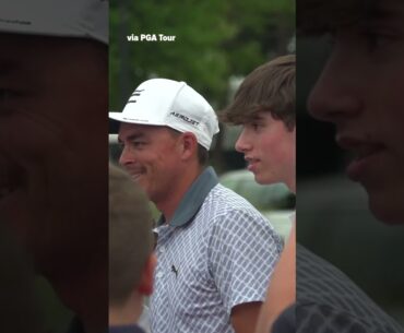 After shooting a career-low round, Rickie made time for his fans 👏 #shorts