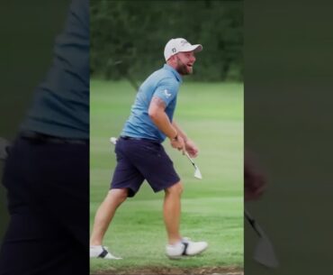 FIVE iron bunker shot - best up and down EVER?!