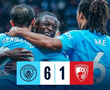 HIGHLIGHTS! DOKU DAZZLES AS CITY HIT SIX & MOVE TOP OF THE PREMIER LEAGUE | Man City 6-1 Bournemouth