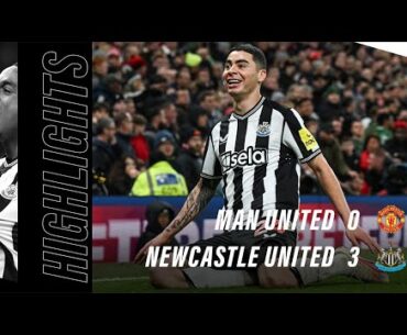 Manchester United 0 Newcastle United 3 | Carabao Cup Highlights