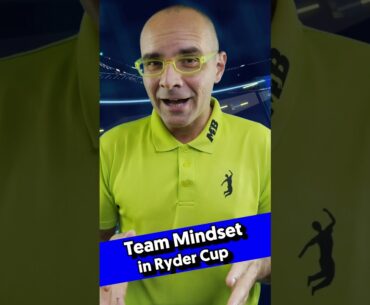 #shorts Team mindset in Ryder Cup #golf #rydercup #mentalgame #topsportpsychology