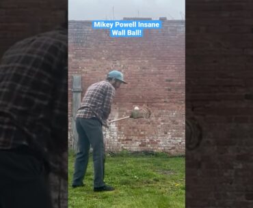 Mikey Powell Plays Insane Lacrosse Wall Ball for Powell Lacrosse! #howto