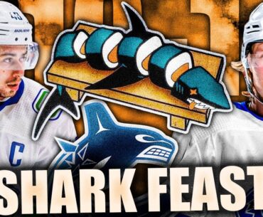 CANUCKS FEAST ON THE SAN JOSE SHARKS: 10-1 WIN (Quinn Hughes DOMINATION, Boeser, Pettersson, Miller)