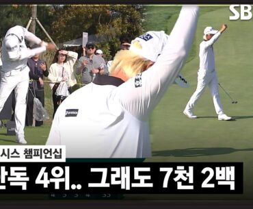 [2023 KPGA] 최종일 잘 안 보였나요? 버디 5개, 보기 1개 단독 4위로 마친 허인회! 그래도 상금은 7천 2백만 원_제네시스 챔피언십 FR