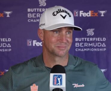 Alex Noren Thursday Flash Interview 2023 Buttefield Bermuda Championship