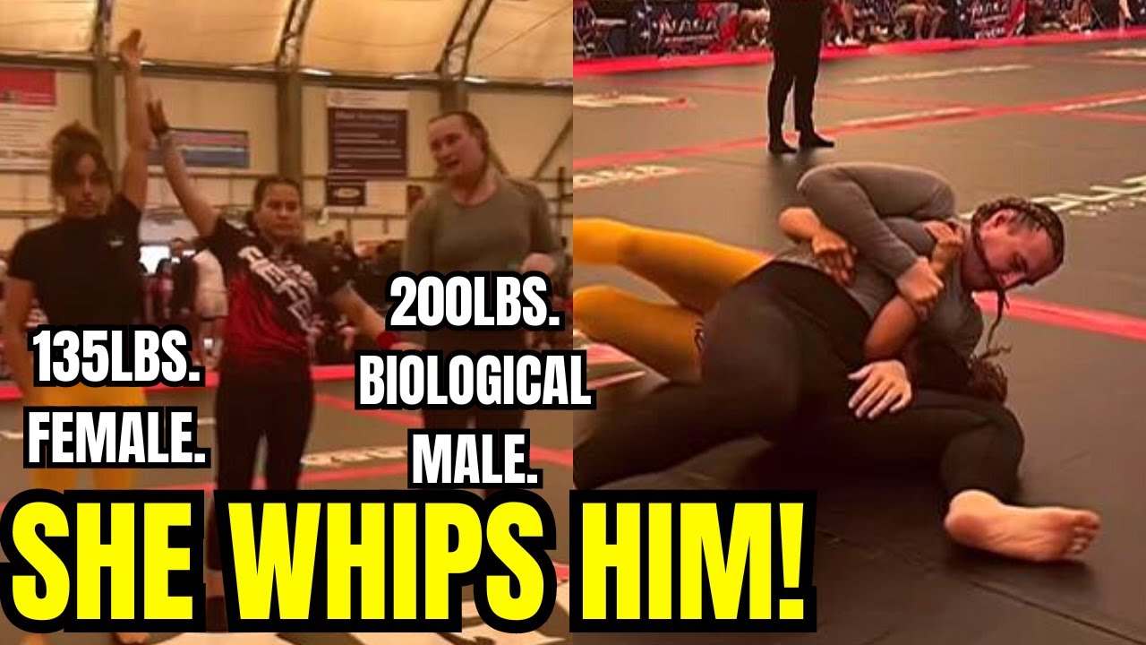 SHOCKING VIDEO Emerges As WOMAN DEFEATS Biological MAN in Brazilian Jiu Jitsu Match! SCARY FIGHT! SHOCKING VIDEO Emerges As WOMAN DEFEATS Biological MAN in Brazilian Jiu Jitsu Match! SCARY FIGHT!