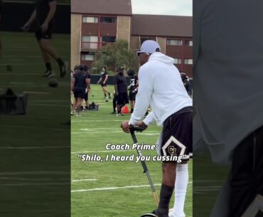 Omg DEION SANDERS CATCHES SHILO SANDERS CURSING AFTER A BIG BIT 😂