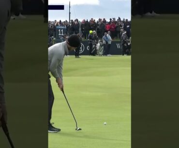Daniel Gavins with a simple birdie putt during the 2022 #dunhilllinks