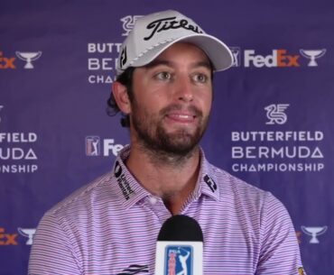 Davis Riley Thursday Flash Interview 2023 Buttefield Bermuda Championship