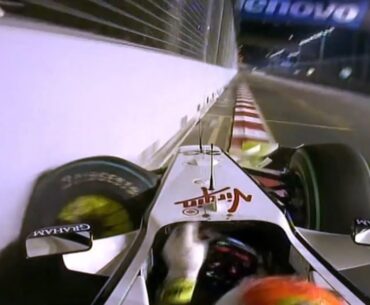 F1 Singapore Onboard Crashes
