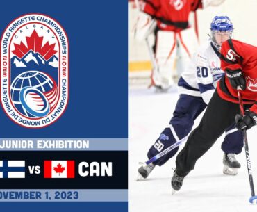 2023 World Ringette World Championships ⭕ U21 Junior Exhibition: Canada vs Finland [Nov 1, 2023]